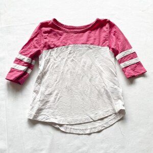 Old Navy Girls Pink White Shirt size 3T